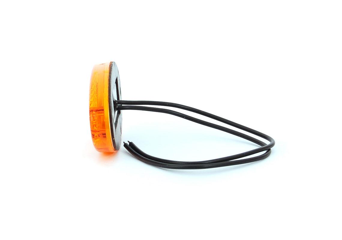 FEU SIDE-MAKER ORANGE LED À POSER 12/24 V - CABLÉ 200 MM